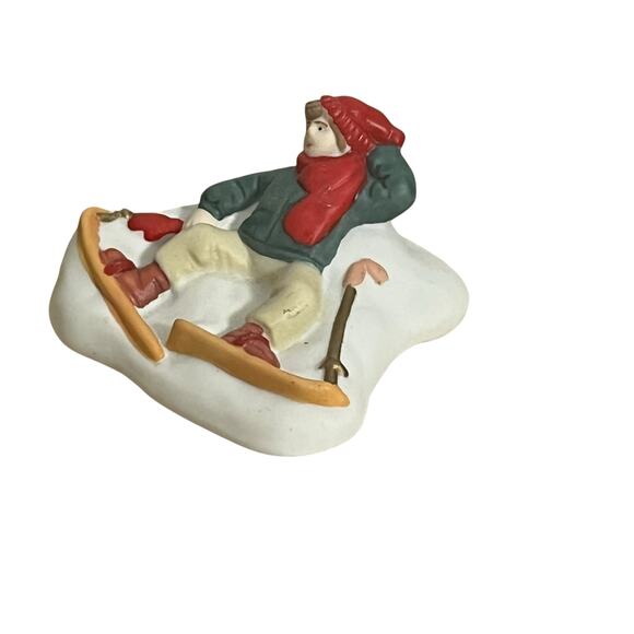 Vintage Ceramic 3 Piece Winter Village Set Coca Cola - Picture 4 of 5